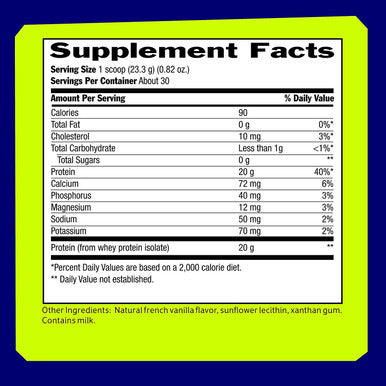 Biochem 100 Whey Isolate Protein Sugar Natural Flavor 24.6 oz Pre Post Workout Meal Replacement KetoFriendly 20g of Protein Easily Digestible Easy to Mix