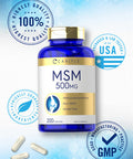 Carlyle Msm Supplement | 500Mg | 200 Capsules | Non-Gmo, And Gluten Free Formula | Methylsulfonylmethane