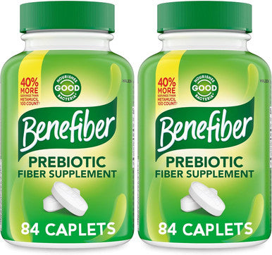 Benefiber Prebiotic GLP1 Friendly Fiber Supplement Caplets 84 Count