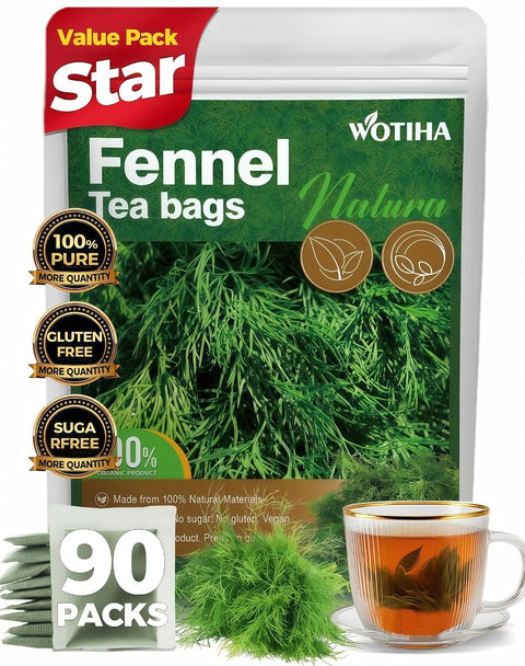 WOTIHA 50 Count Premium White Mulberry Leaf Tea Bags - 100% Natural & Pure, Improves Digestion, Supports Wellness, Slightly Sweet & Refreshing,Non-GMO Caffeine-Free, Additive-Free, Sugar-Free, Vegan
