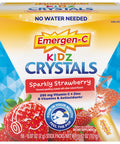 Emergen-C Kidz Crystals On-The-Go Emergen-C Immune Support Supplement With Vitamin C B Vitamins Zinc And Manganese Sparkly Strawberry Stocking Stuffer 56 Stick Packs