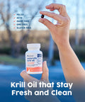 NativePath Antarctic Krill Oil - Wild-Caught Omega 3 Krill Oil 500mg Softgels with EPA DHA and Astaxanthin - Supplement for Joint Heart Brain and Immunity - 60 ct - No Fishy Aftertaste