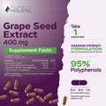 Purely Holistic Grape Seed Extract 400Mg + Tart Cherry Extract And Celery Seed Bundle - 430 Vegan Capsules - Made In Usa