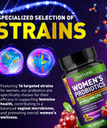 Built Nature Probiotics For Women - 60 Billion Cfus, 16 Strains, With Cranberry, D-Mannose & Prebiotics - Supports Digestive, Immune, & Vaginal Health - Non-Gmo, Dairy & Gluten-Free - 120 Veggie Capsules