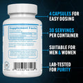 Pescience Trucreatine Creatine Pills Easy-To-Take Creapure Creatine Capsules Monohydrate For Men & Women Supports Muscle Growth Strength & Recovery Cognition 3G Per Serving 120 Capsules