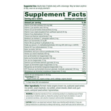 MegaFood Women'S 40+ Advanced Multivitamin For Women - Dr Formulated - Vitamin B Vitamin D3 Vitamin K2 & Choline - Energy Metabolism; Brain Health & Bone Health - Vegetarian - 60 Tabs (30 Servings)