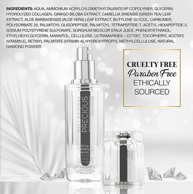 bellapierre PRECIOUS Diamonds Lifting & Tightening Serum | Awaken, Revitalize, and Tighten Tired, Sagging Skin | Enriched with Vitamins A & E | Non-Toxic and Paraben Free | 1.01 FL Oz