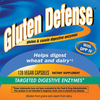 Nature's Way Gluten Defense, Gluten & Casein Digestive Enyzmes, 621 mg per serving, 120 Capsules