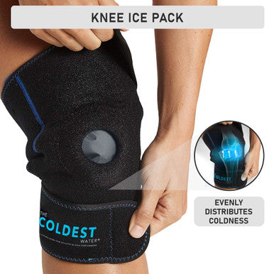 Coldest Knee Ice Pack Wrap Hot and Cold Therapy - Reusable Compression for Meniscus Tear Injury Recovery Sprains, Swelling Ice Packs After Surgery Rheumatoid Arthritis ICY Cold Brace - 2 Pack