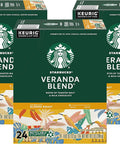 Starbucks K-Cup Coffee Pods, Starbucks Blonde Roast Hot or Iced Coffee, Veranda Blend, 60 Keurig Pods
