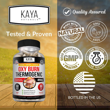 Kaya Naturals Supreme Fat Burner - Weight Loss Pills Women & Men - Appetite Suppressant Supplement - Powerful Thermogenic Diet Pills - Natural Energy Boost Oxy Burn 60 Count