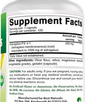 Best Naturals Astragalus Extract 1000 Mg 120 Capsules (Pack of 2)