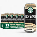 Starbucks Doubleshot Zero Sugar Coffee Energy Drink, French Vanilla, 15 fl oz Cans, (12 Pack), Zero Sugar, B Vitamins, Ginseng, Guarana, Iced Coffee Drink