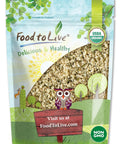 Food to Live Organic Paraguayan Hemp Seeds, 2 Pounds Non-GMO Raw Hearts, Hulled, Kosher, Vegan. Keto-Friendly. Rich in Omega 3 & 6. Good Source of Protein. Great for Smoothies, Oatmeal, and Salads