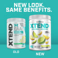 Scivation XTEND EAA + BCAA Powder | Muscle Recovery & Lean Muscle Growth | 9 Essential Amino Acids for Intra Workout or Post Workout Recovery | 10g EAAs Per 2 Servings | Lemon Lime 40 Servings
