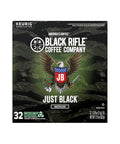 Black Rifle Coffee Company Single Serve K Cups Just Black Medium Roast Coffee Rounds 32 Count