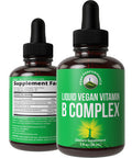 B Complex Liquid Drops Vegan Supplement 30 ml