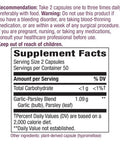 Nature's Way Garlic Parsley, 1,090 mg per serving, 100 Capsules
