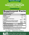 Elderberry Immune Support | 60 Chewable Tablets | with Vitamin C and Zinc | Non GMO and Gluten Complex | Mixed Berry Flavor | by Nature's Truth