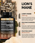 NUTRAHARMONY Glucosamine Chondroitin Capsules & Lions Mane Mushroom Capsules