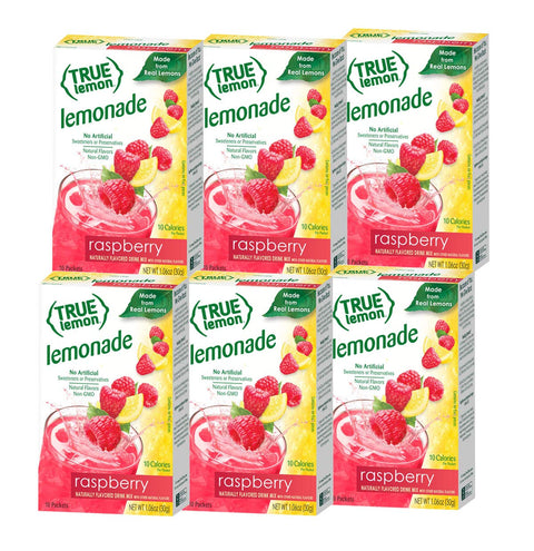 True Citrus TRUE LEMON Original Lemonade Drink Mix No Artificial Sweeteners Low Calorie Water Flavor Packets & Water Enhancer with Stevia 30 Count (Pack of 1)