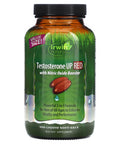 Irwin Naturals Testosterone Up Red 100 Liquid Soft Gels 2 In 1 Formula For Men With Nitric Oxide Booster 15 Servings