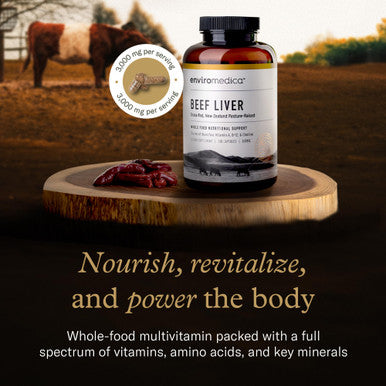 Enviromedica Grass Fed Beef Liver Capsules