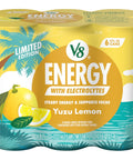 V8 Energy Strawberry Banana Juice Energy Drink, 8 fl oz Can (24 Pack)