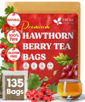 FreshDrinkUS, Premium 75 Mulberry Leaf Tea Bags, 100% Natural & Pure from Mulberry Leaves. Loose Leaf Herbal Tea. Made with Natural Material Tea Bags. No Sugar, No Caffeine, No Gluten, Vegan.