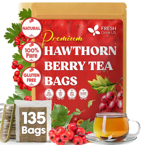 FreshDrinkUS, Premium 75 Mulberry Leaf Tea Bags, 100% Natural & Pure from Mulberry Leaves. Loose Leaf Herbal Tea. Made with Natural Material Tea Bags. No Sugar, No Caffeine, No Gluten, Vegan.