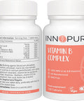 Innopure Vitamin B-Complex - Contains 100% Nrv Of All 8 B Vitamins B1, B2, B3 (Niacin) B5, B6, B12, Biotin & Folic Acid 1 Easy To Swallow Daily Tablet - 120 Tablets, 4 Months Supply - Vegan Society Approved