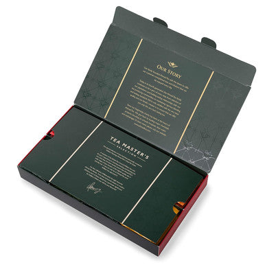 Ahmad Tea Black Green & Herbal Teas Tea Master's Selection Red & Green Box Variety of 8 Teas Teabags 48 ct - Caffeinated Decaffeinated and Sugar-