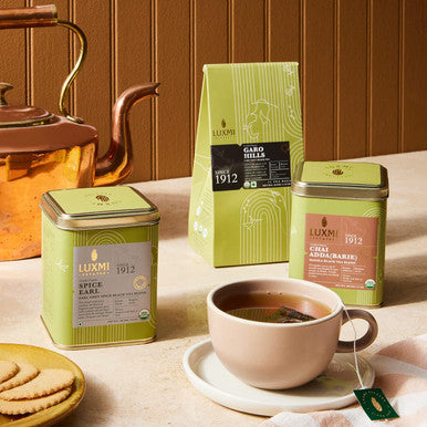 Luxmi Estates Assam Organic Black Tea Collection Loose Leaf x 3| Masala Chai Tea Earl Grey Tea Spiced Earl Grey Tea | USDA Organic Green Tea