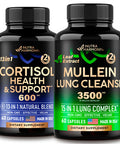 NUTRAHARMONY Cortisol Support Complex & Mullein Leaf Extract Capsules