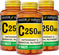 Mason Natural Vitamin C 250 mg (as Ascorbic Acid) - Supports Healthy Immune System, Antioxidant and Essential Nutrient, 100 Tablets (Pack of 3)