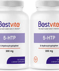 5-HTP 200mg per Capsule (240 Capsules) (120 x 2) - No Stearates or Flow Agents - Gluten Free - Non GMO