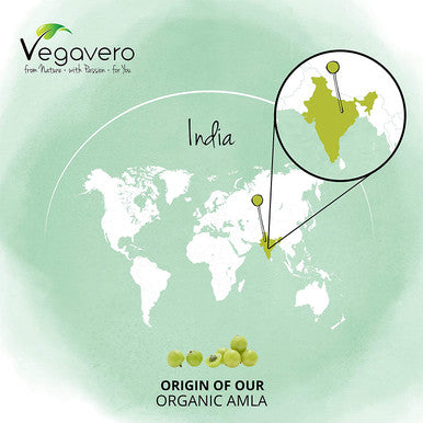 Organic Amla VegaveroÃƒâ€šÃ‚Â® | with 50% Vitamin C for Immune System* | The Only One with Extract & Powder: Higher Bioavailability | NO Additives | 100% Vegan | Ayurveda | 120 Capsules