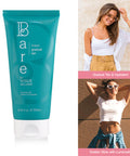 Bare by Vogue Tinted Gradual Tan Moisturiser - Hydrating Streak-Free Tanning Lotion - Enriched with Vitamin E Glycerin Grape & Sunflower Seed Oil - Buildable Sun-Kissed Glow 200ml