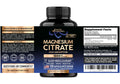 Nutraharmony Magnesium Citrate Capsules 1000Mg High Absorption Supplement - Sleep Muscle & Heart Support - Vegan Non-Gmo - Made In Usa - As Powder Pills Tablets - 120 Capsules 2 Month Supply