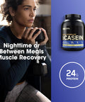 Optimum Nutrition (On) Gold Standard 100% Micellar Casein Protein Powder 24 Grams Of Protein Slow Digesting Helps Keep You Full Overnight Muscle Recovery - Creamy Vanilla 3.86 Lbs 53 Servings
