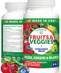 Lunakai Usa Made Superfood Fruits & Veggies Supplement - All-In-One With 4 Blends & Scented Capsules 180Ct Super Veggie Capsules For Adults