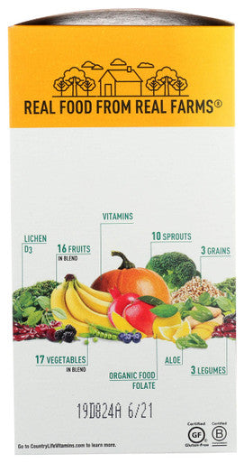 Country Life Real Food Organics Daily Nutrition For Women Fermented Wholefood Supplement For Women S Health 60 Tablets Certified Usda Organic Certified Gluten Free Certified Vegan
