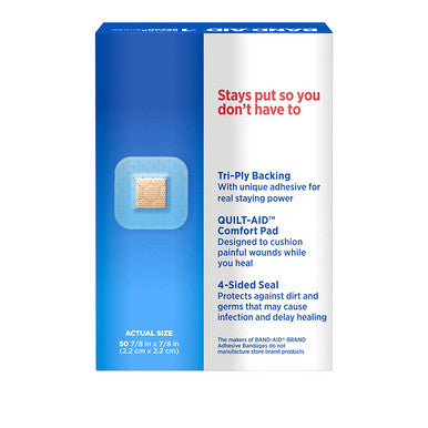 Band-Aid Brand Tru-Stay Clear Spots Bandages for Discreet First Aid (All One Size) -50 Count