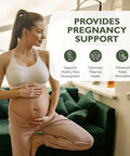 Barefoot Nutrition - Mums Pregnancy Support - Comprehensive Daily Nutrient Support for Before During and After Pregnancy - Contains Folic Acid Vitamin D3 B12 and More - 60 Vegan Capsules