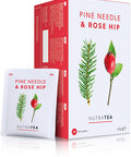 Nutra Tea - Pine Needle & Rose Hip Tea | Pine Needle Tea | Rose Hips Tea - 40 Tea Bags - Herbal Tea - (2 Pack)