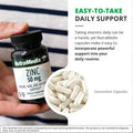 Nutramedix Zinc 50Mg - Zinc Supplements For A Healthy Immune Defense, Skin Health & Antioxidant Support - Easy To Digest Zinc For Immune Health (60 Capsules)