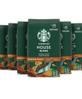 Starbucks Ground Coffee, Medium Roast Coffee, House Blend, 100% Arabica, 1 bag (18 oz)