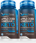 Herbtonics Apple Cider Vinegar Capsules With The Mother Plus Keto Bhb - For Women & Men - Energy & Focus - 240 Vegan Pills