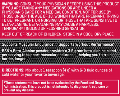 BSN Beta Alanine 75 Servings