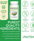 Maxi Health Quercetin 500mg with Zinc 30mg Vitamin C 1000mg Vitamin D 2500 IU Elderberry 125mg - Vegetarian Health Supplement for Adults Kosher - 90 Veggie Capsules